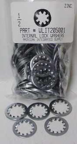 1/2 INTERNAL TOOTH LOCK WASHER STEEL ZINC PLATED