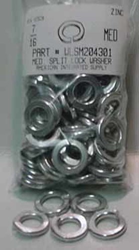 7/16 SPLIT LOCK WASHER STEEL ZINC PLATED