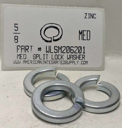 5/8 SPLIT LOCK WASHER STEEL ZINC PLATED