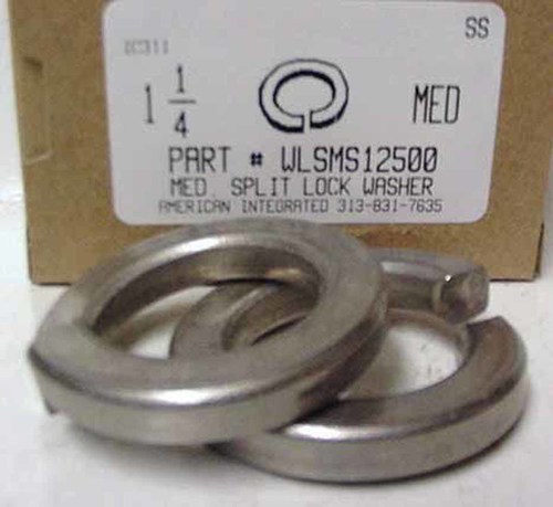 1-1/4 SPLIT LOCK WASHER 18-8 STAINLESS STEEL